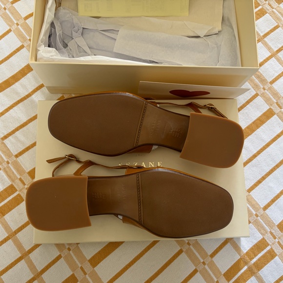 Sezane paula babies - Mary Jane low heeled shoes - ochre size 7 new in box - Picture 2 of 3